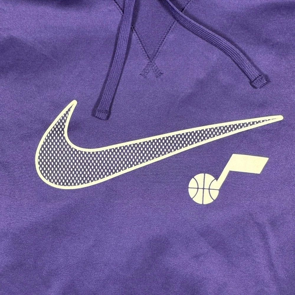 Nike Utah Jazz Therma-FIT Hoodie Men's XL Purple NBA Basketball Pullover Swoosh